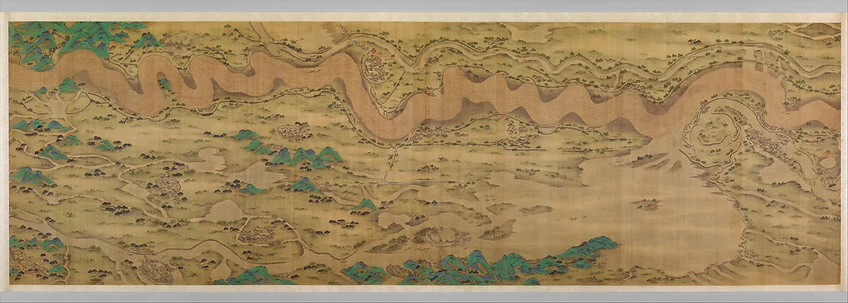 清 佚名 黃河萬里圖 卷|Ten Thousand Miles along the Yellow River — Unidentified artist