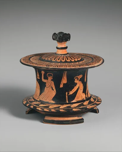 Terracotta pyxis (box)