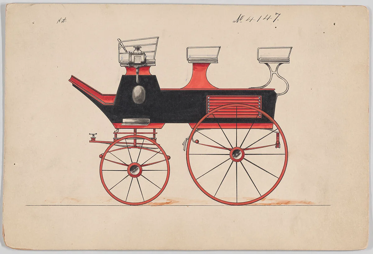 Design for Roof Seat Break, no. 4147 — Brewster & Co.