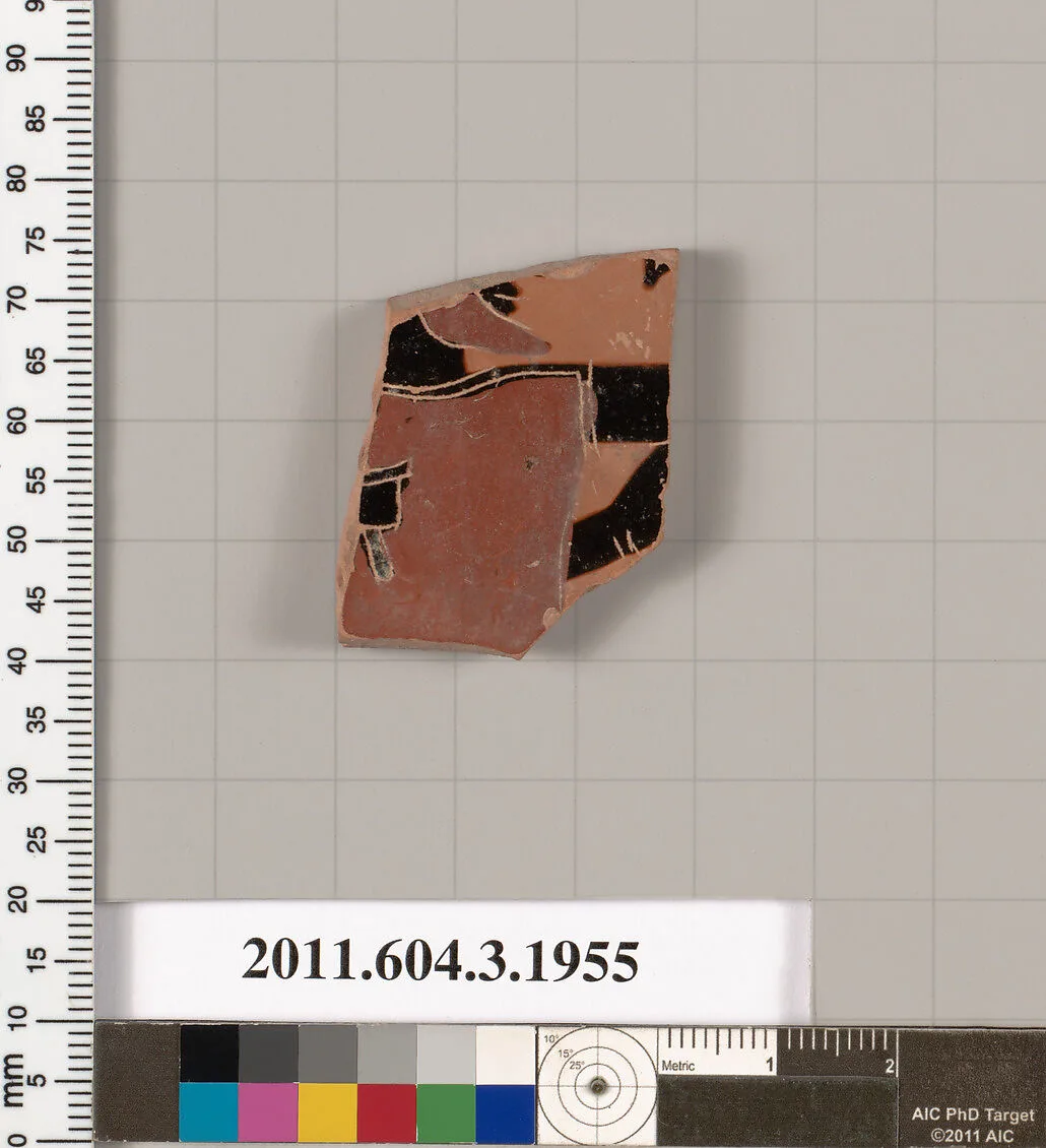Terracotta fragment of a kylix (drinking cup) — Unknown
