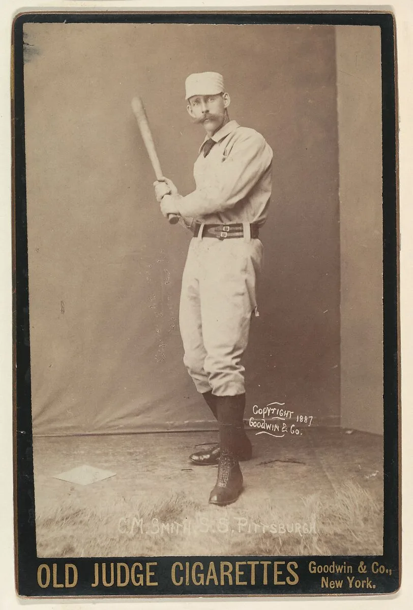 C. M. Smith, Shortstop, Pittsburgh, from the series Old Judge Cigarettes — Goodwin & Company