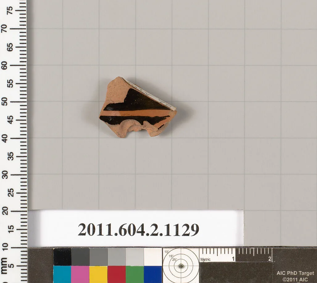 Terracotta fragment of a lekythos (oil flask)? — Unknown