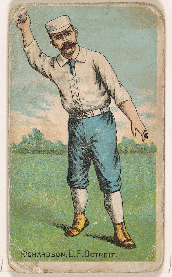 Richardson, Left Field, Detroit, from the Gold Coin series (N284) for Gold Coin Chewing Tobacco — D. Buchner & Co., New York