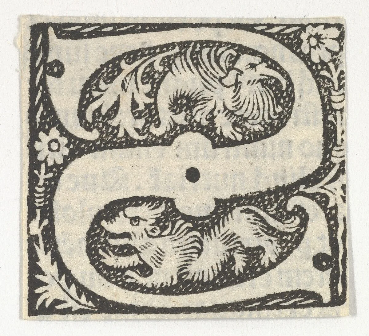 Decorated Roman alphabet — Anonymous, French, 15th century