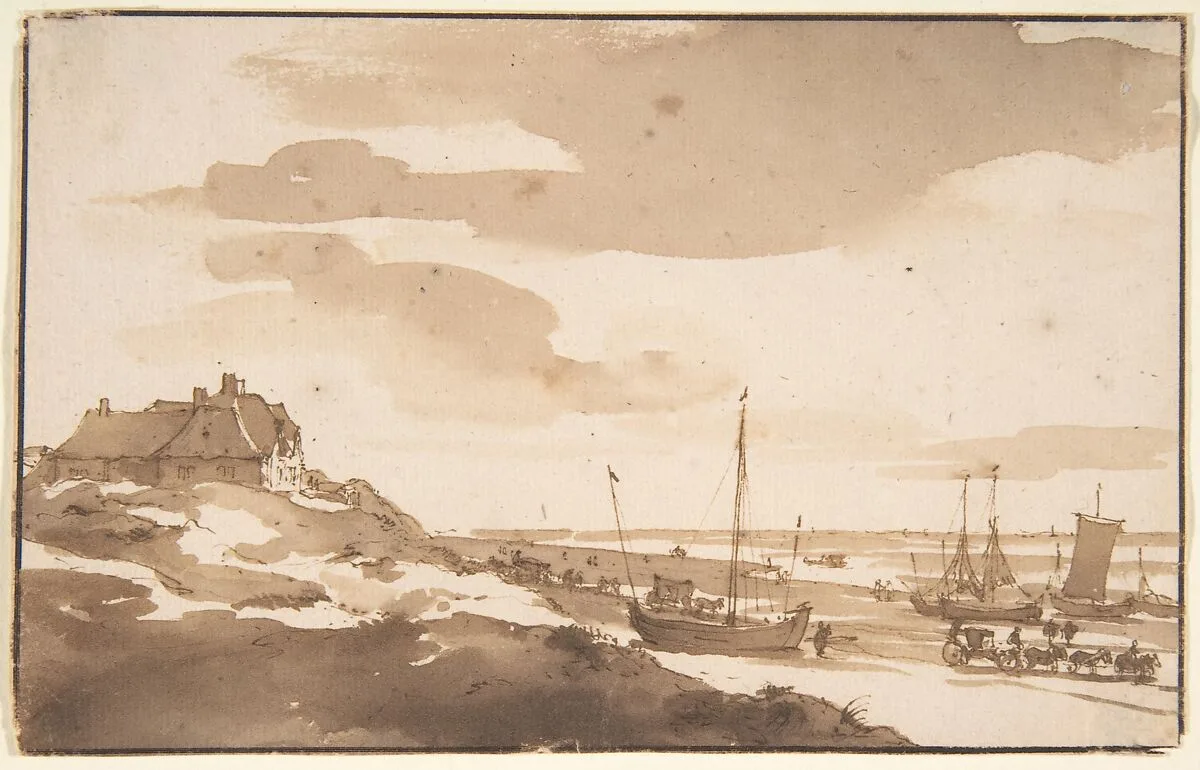 View of the Dunes at Scheveningen — Jan de Bisschop