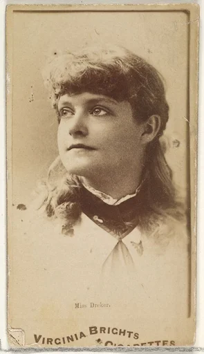 Miss Dreker, from the Actors and Actresses series (N45, Type 1) for Virginia Brights Cigarettes