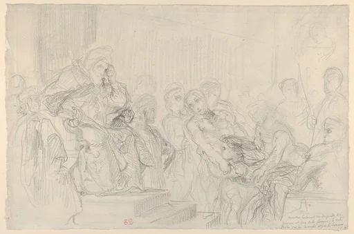 Study of Jacopo Brought before His Father, the Doge, for "The Two Foscari"