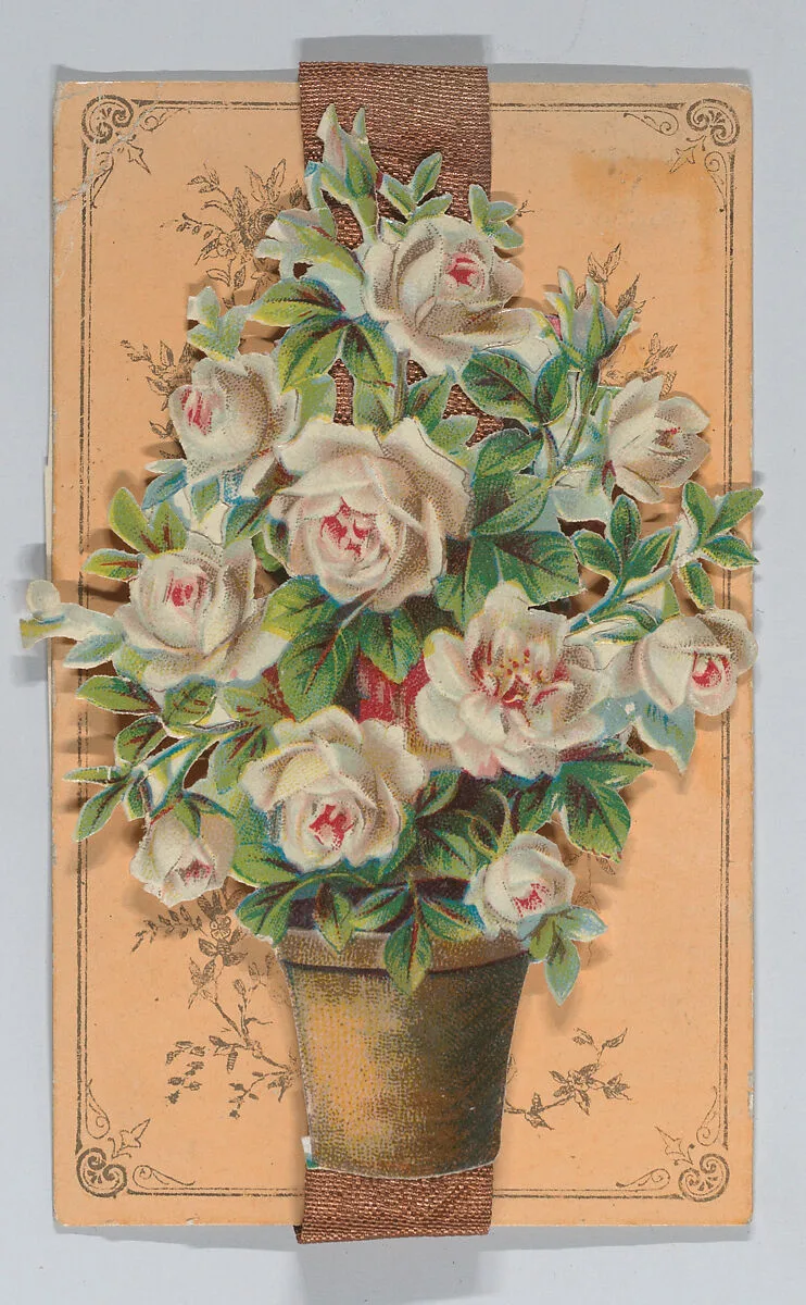 Valentine - Hand assembled with scrap — Anonymous, American, 19th century