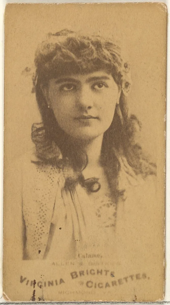 Calame, from the Actors and Actresses series (N45, Type 1) for Virginia Brights Cigarettes — Allen & Ginter