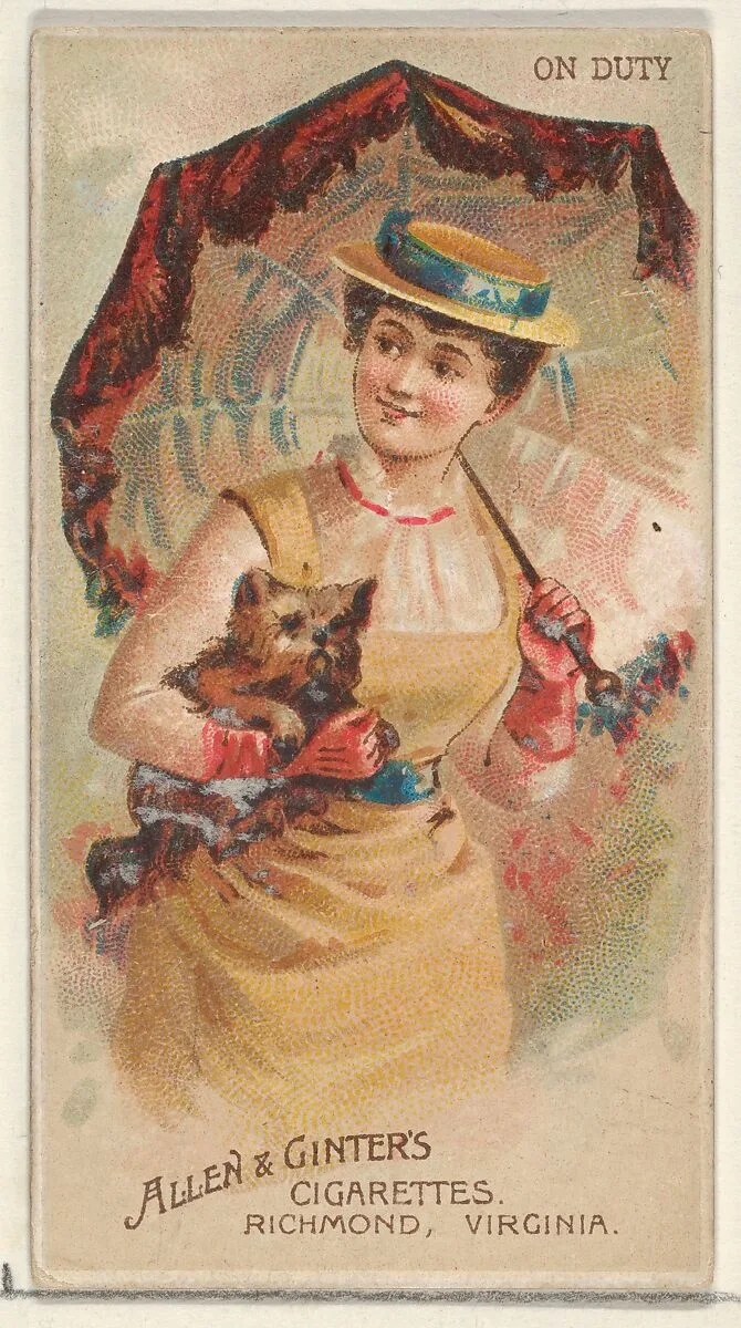 On Duty, from the Parasol Drills series (N18) for Allen & Ginter Cigarettes Brands — Allen & Ginter|Schumacher & Ettlinger