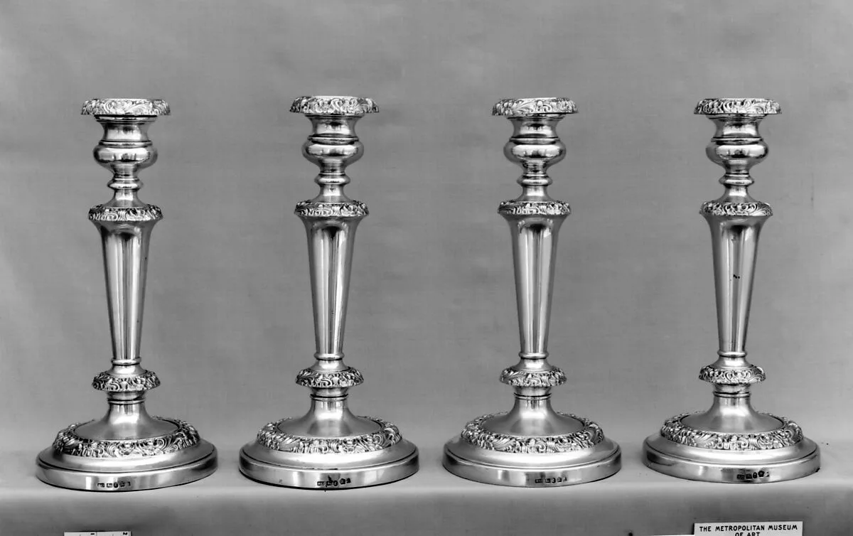 Four candlesticks — R. Gainsforth