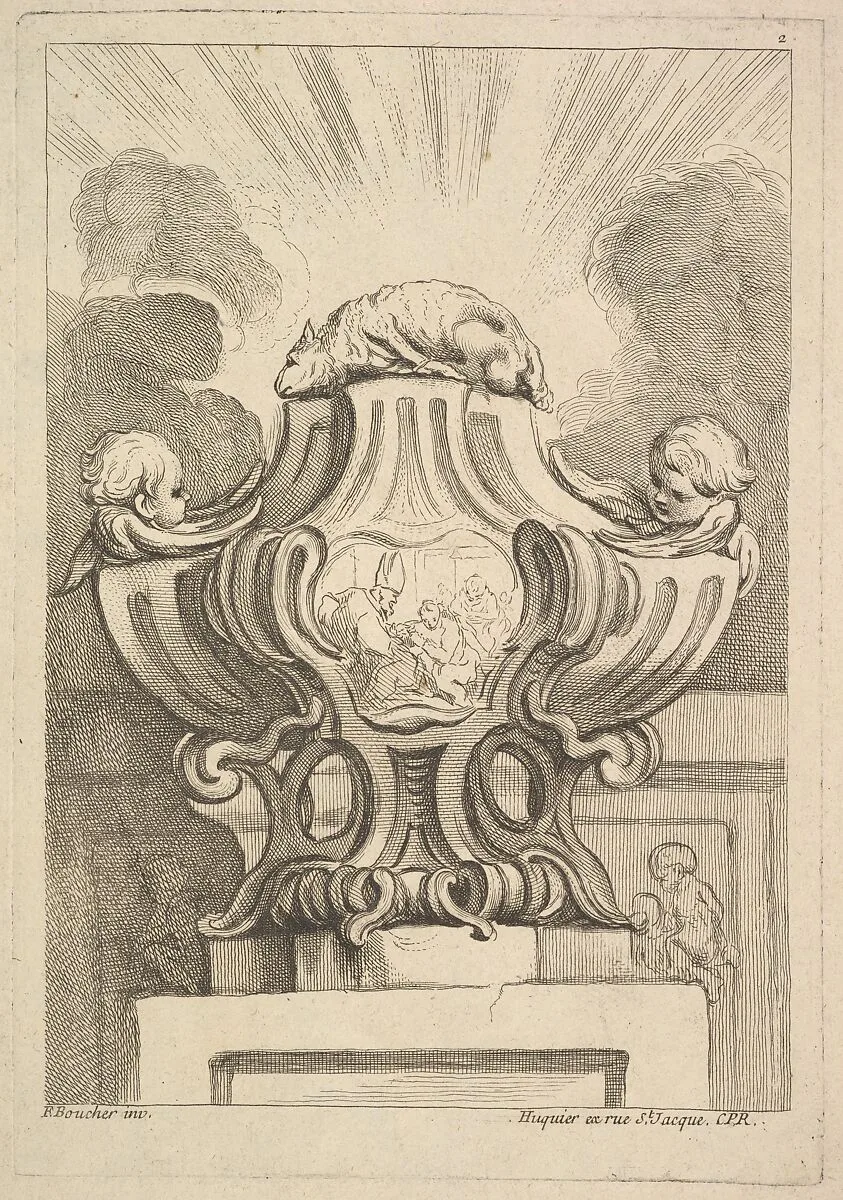 Design for an Urn — Gabriel Huquier|François Boucher