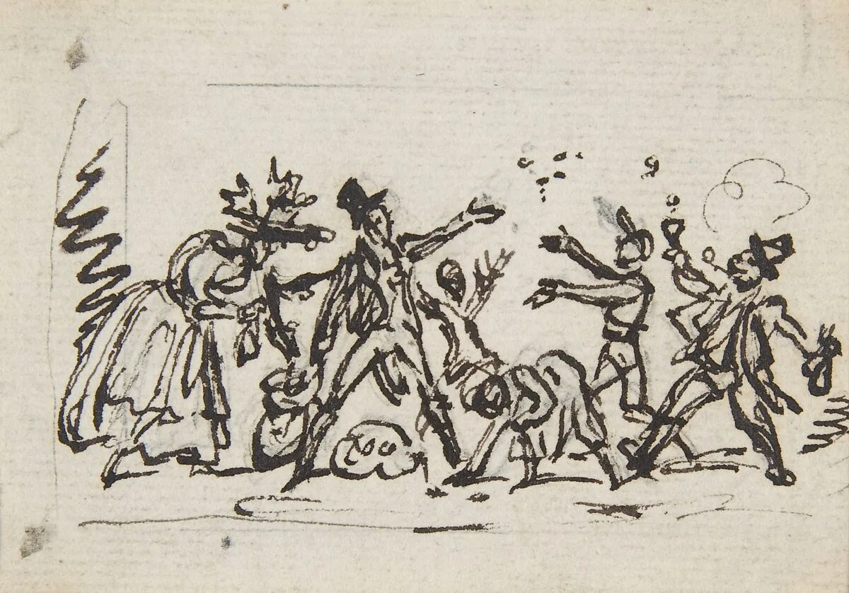 A Group of Figures — George Cruikshank