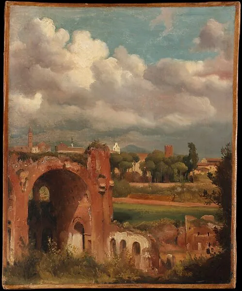 View of the Basilica of Constantine from the Palatine, Rome — Charles Rémond