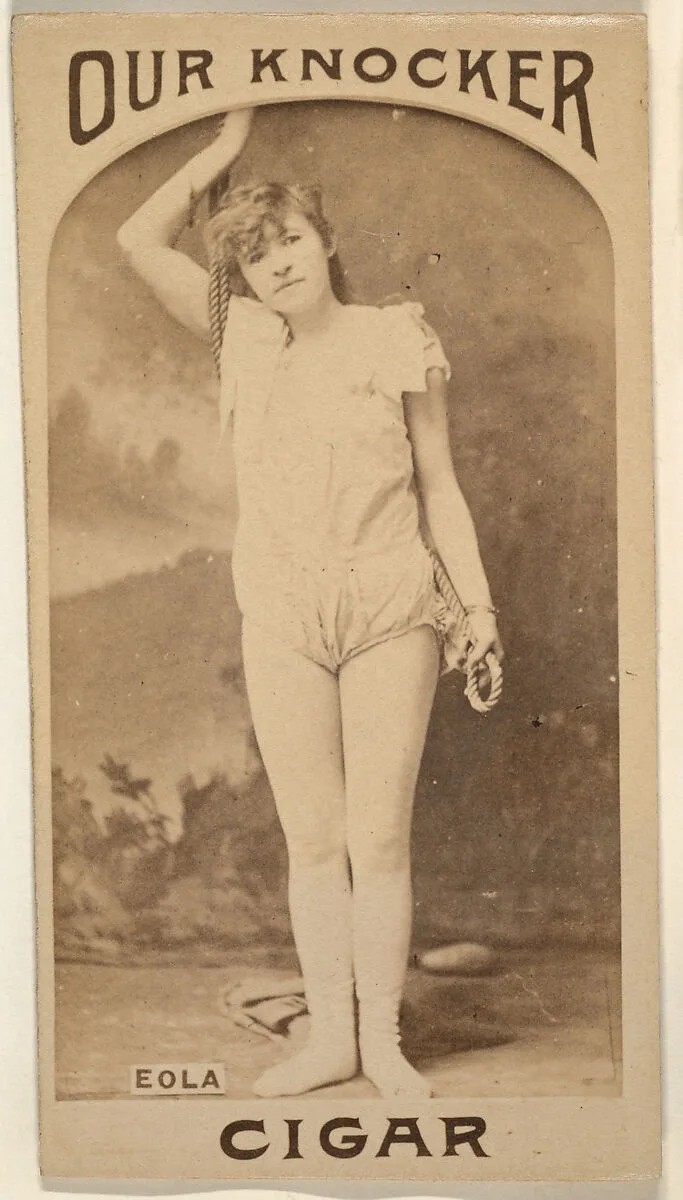 Miss Eola, from the Actresses series (N665) promoting Our Knocker Cigars — Unknown