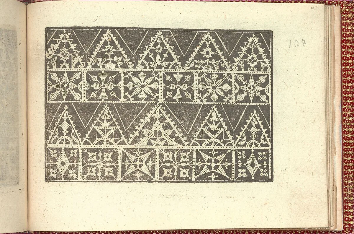 Corona delle Nobili et Virtuose Donne: Libro I-IV, page 107 (recto) — Cesare Vecellio