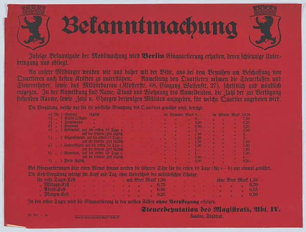 Bekanntmachung — Anonymous
