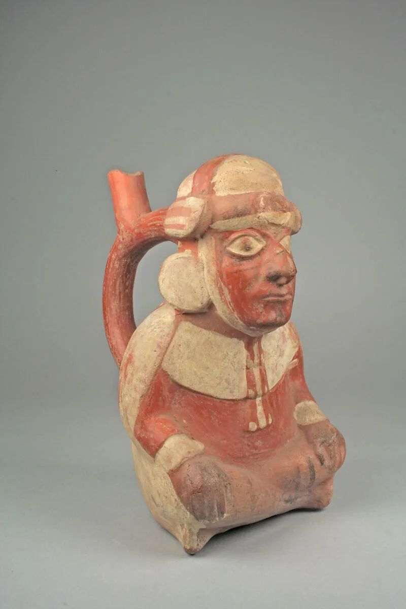Bottle, Seated Figure — Unknown