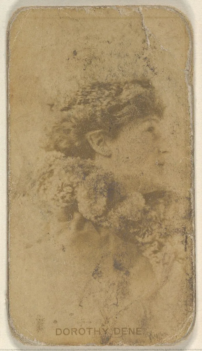 Dorothy Dene, from the Actors and Actresses series (N45, Type 8) for Virginia Brights Cigarettes — Allen & Ginter