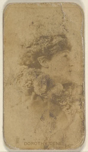 Dorothy Dene, from the Actors and Actresses series (N45, Type 8) for Virginia Brights Cigarettes