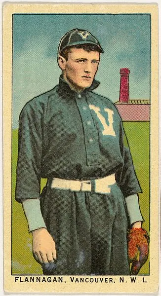 Flannagan, Vancouver, Northwestern League, from the "Obak Baseball Players" set (T212), issued by the American Tobacco Company to promote Obak Mouthpiece Cigarettes — American Tobacco Company