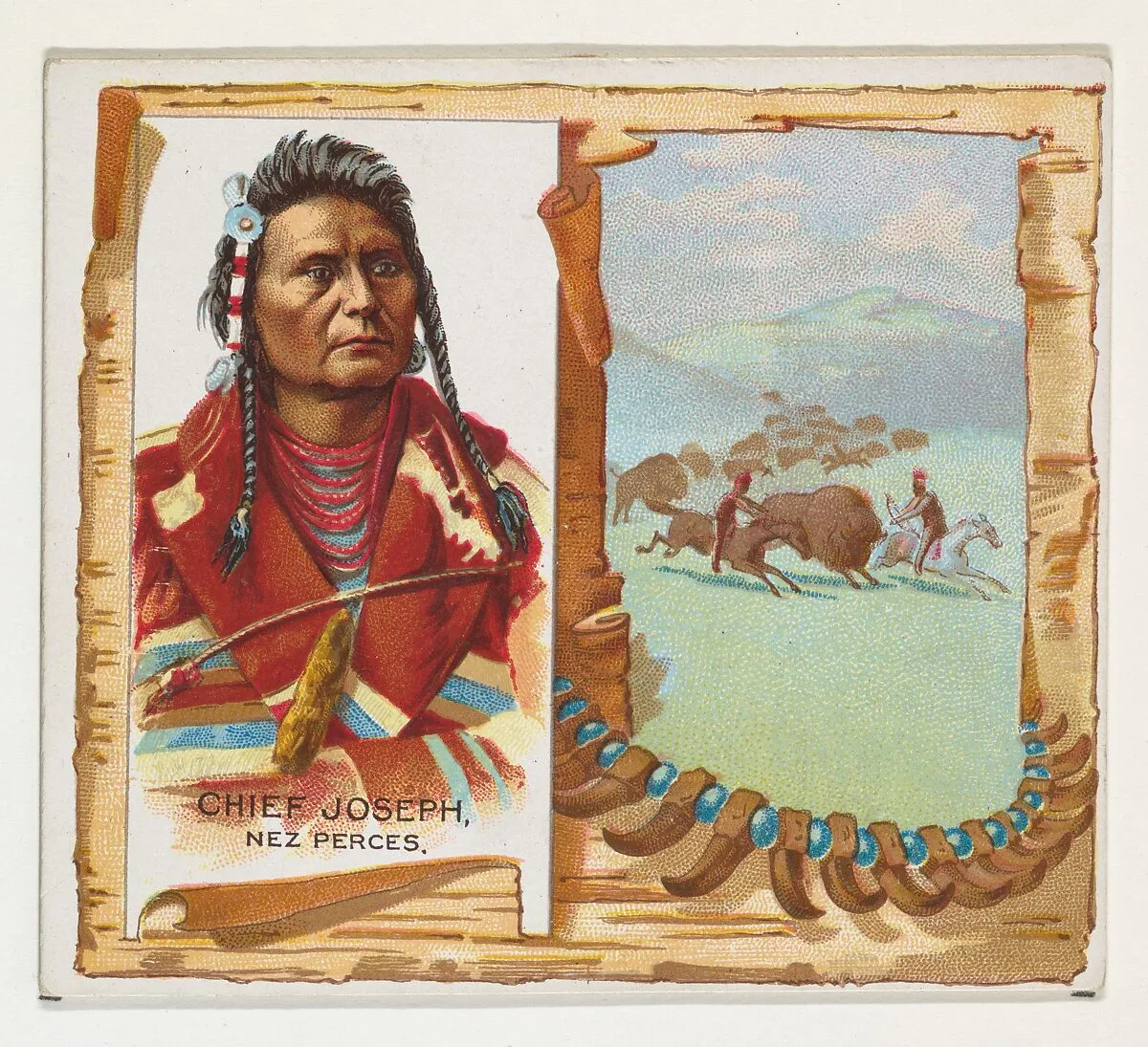 Chief Joseph, Nez Perces, from the American Indian Chiefs series (N36) for Allen & Ginter Cigarettes — Allen & Ginter