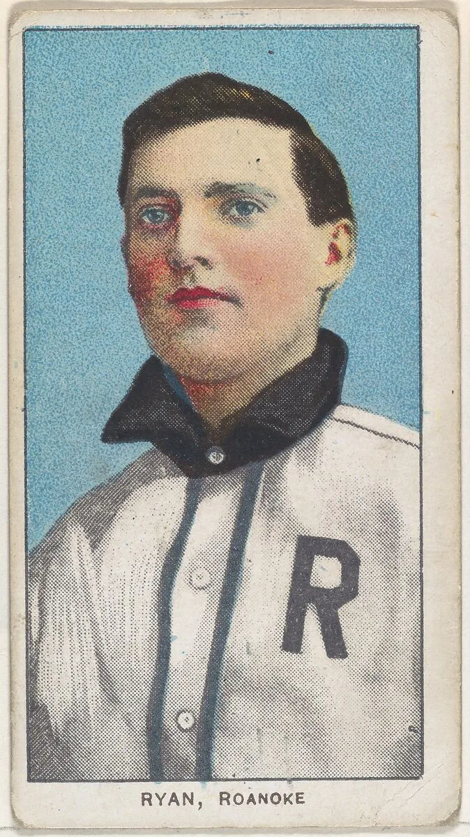 Ryan, Roanoke, Virginia League, from the White Border series (T206) for the American Tobacco Company — American Tobacco Company