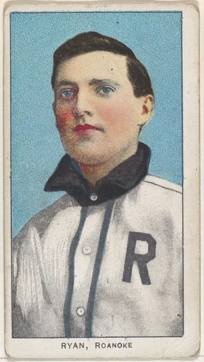 Ryan, Roanoke, Virginia League, from the White Border series (T206) for the American Tobacco Company