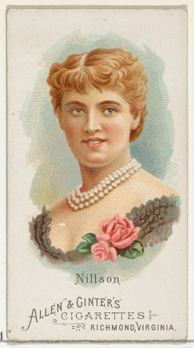 Nillson, from World's Beauties, Series 1 (N26) for Allen & Ginter Cigarettes — Allen & Ginter