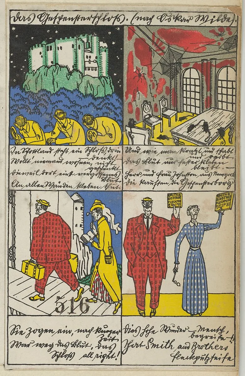 The Ghost Castle (after Oscar Wilde) (Das Gespensterschloß (nach Oskar Wilde)) — Moriz Jung|Wiener Werkstätte