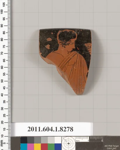 Terracotta rim fragment of a kylix (drinking cup)