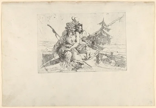 Bacchant, Satyr, and Fauness, from the Scherzi