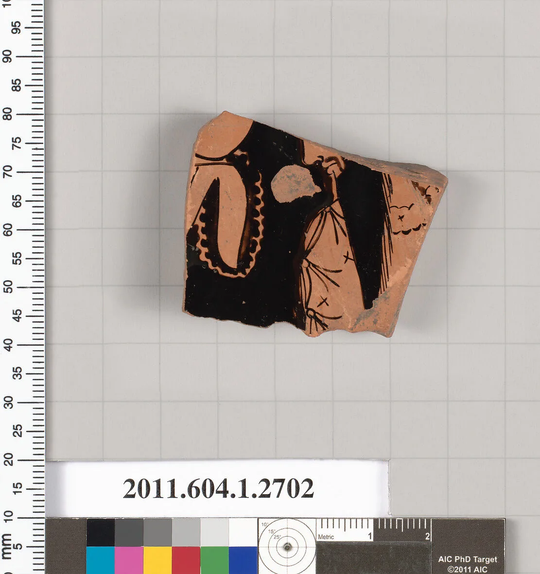 Terracotta fragment of a kylix (drinking cup) — Unknown