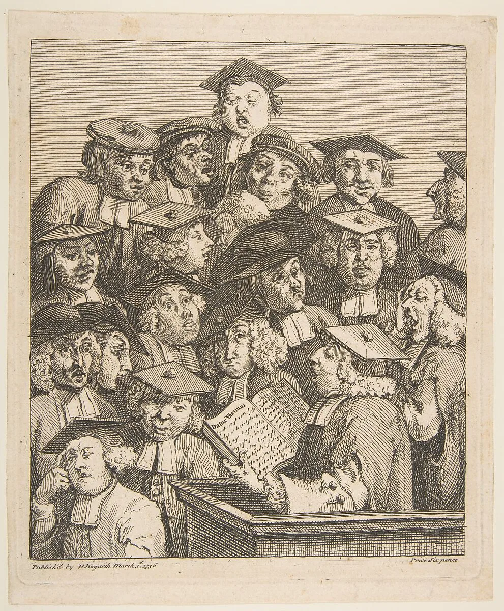 Scholars at a Lecture — William Hogarth