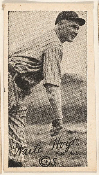 Waite Hoyt, N.Y. A.L., Baseball strip card (W572) — Unknown