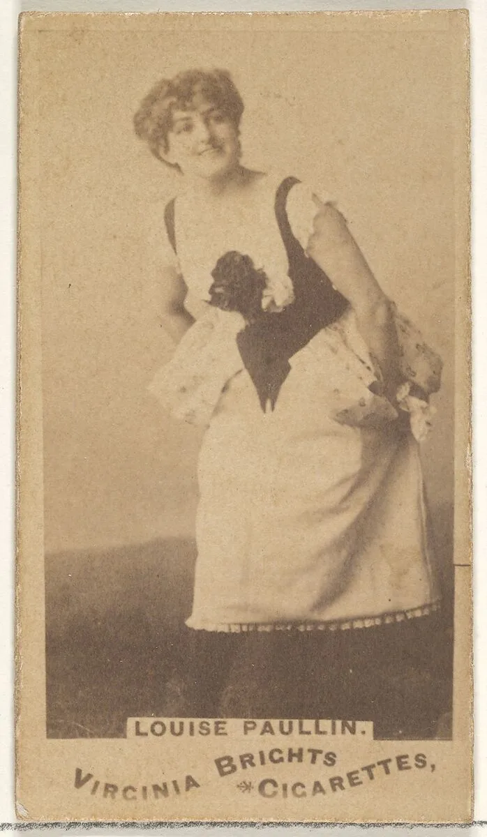 Louise Paullin, from the Actors and Actresses series (N45, Type 1) for Virginia Brights Cigarettes — Allen & Ginter
