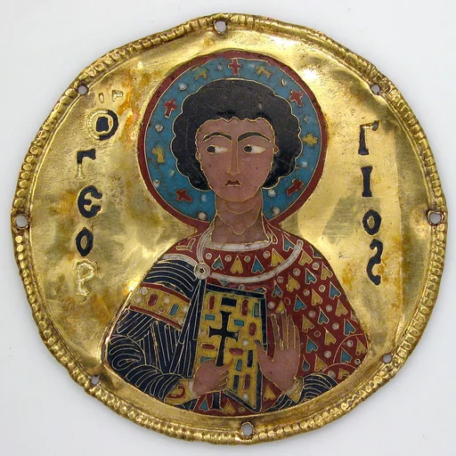 Medallion with Saint George from an Icon Frame