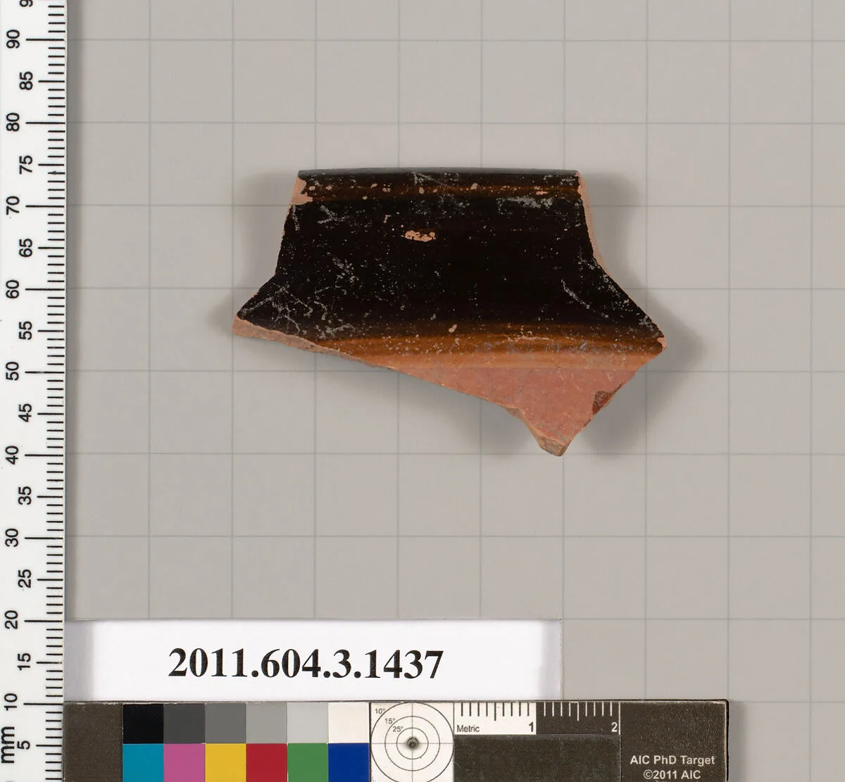 Terracotta rim fragment of a skyphos (deep drinking cup) — Unknown