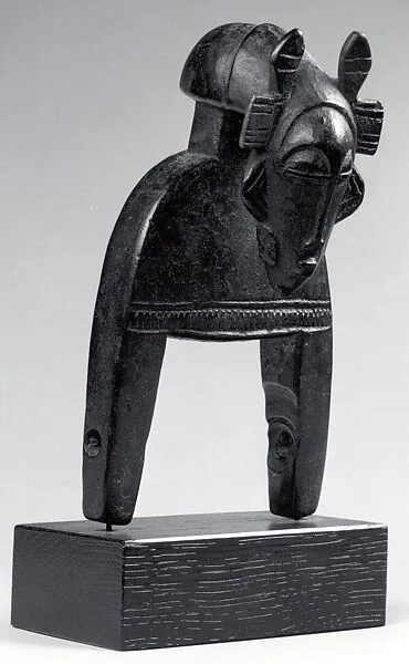 Heddle Pulley with Figure — Unknown