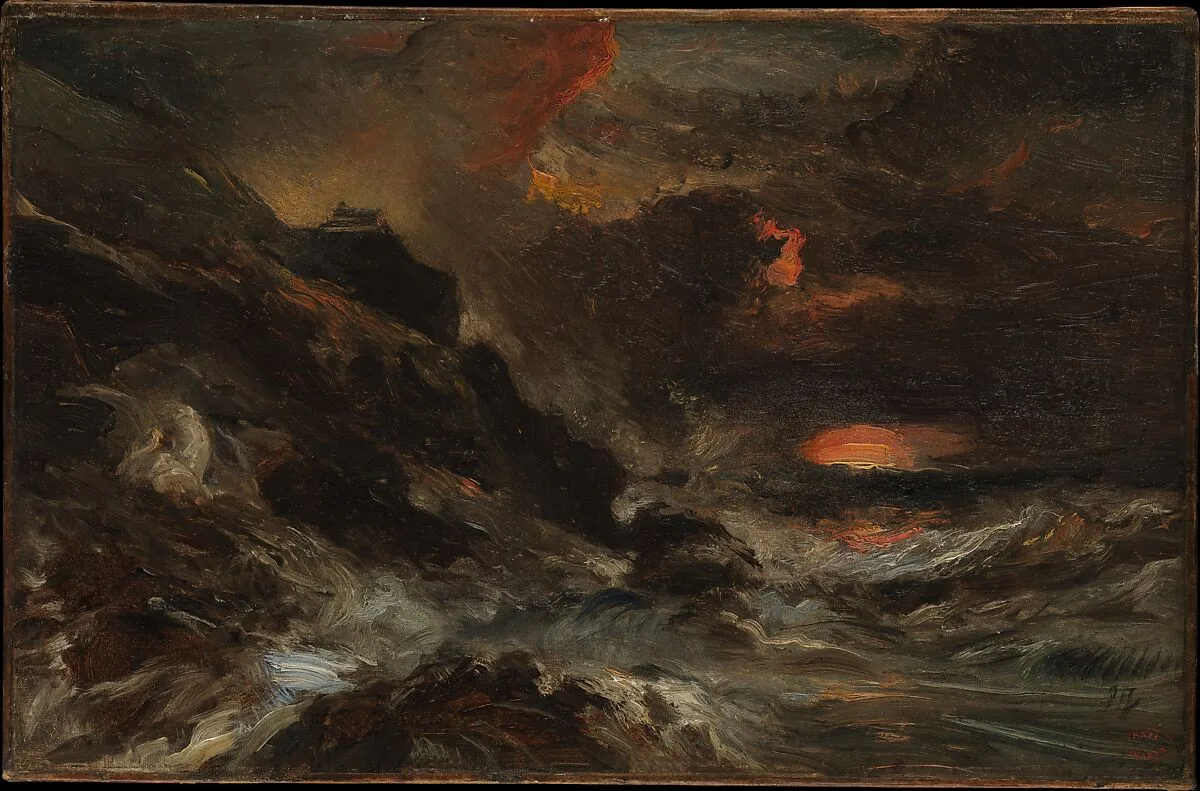 A Storm off the Normandy Coast — Eugène Isabey