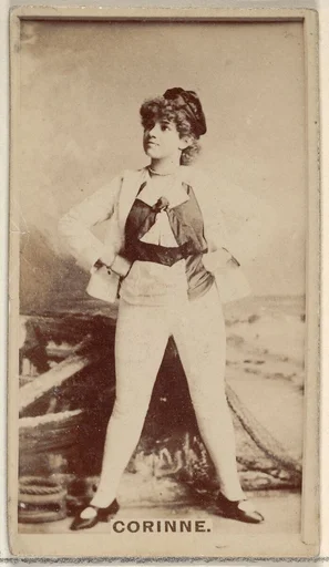 Corinne, from the Actors and Actresses series (N45, Type 8) for Virginia Brights Cigarettes