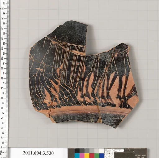 Terracotta fragment of a column-krater (bowl for mixing wine and water)