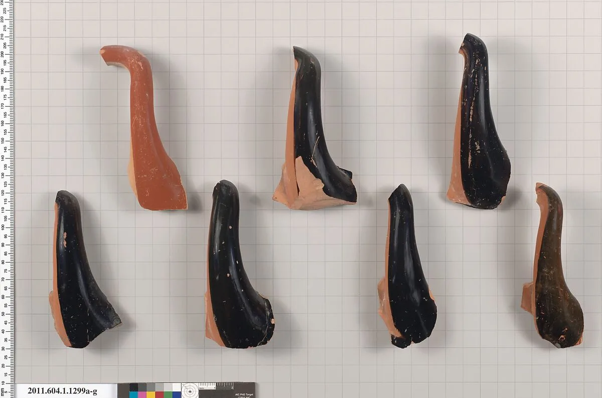 Terracotta fragments of kylikes (drinking cups) — Unknown