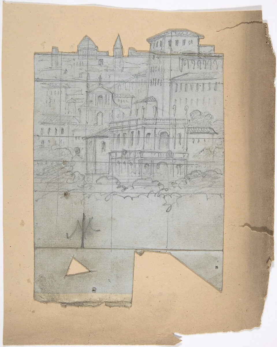Design for a Stage Set at the Opéra, Paris — Eugène Cicéri