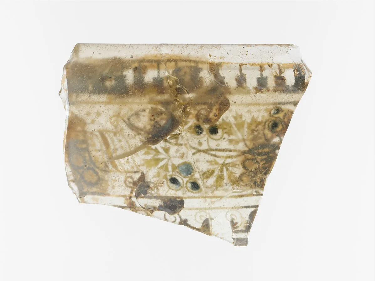 Gold-glass skyphos (drinking cup) fragment — Unknown