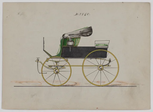 Design for Demi Mail or Stanhope Phaeton, no. 3980