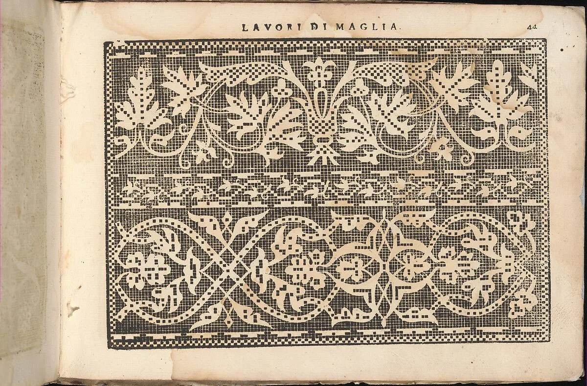 Teatro delle Nobili et Virtuose Donne..., page 44 (recto) — Isabella Catanea Parasole|Mauritio Bona