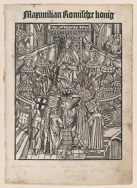 The Emperor Maximilian Receiving Livy's Roman History from the Translators — Anonymous, German|Johann Schöffer