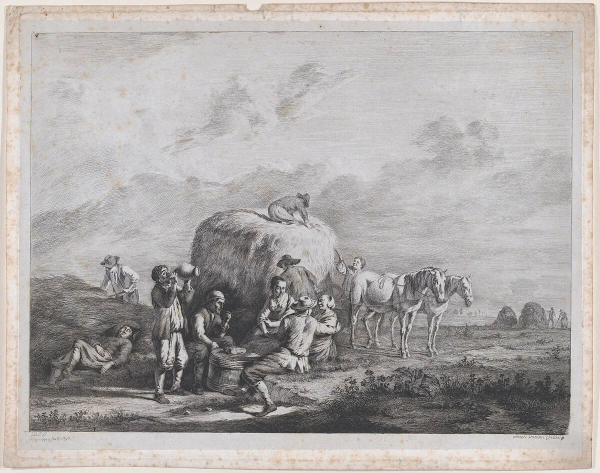 Harvesters Resting — Jean Jacques de Boissieu|Adriaen van de Velde