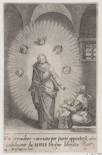 The Servant Set Free, from Scelta d'Alcuni Miracoli e Grazie della Santissima Nunziata di Firenze (Selection of Some Miracles and Graces that Occurred in the Church of the Annunziata in Florence)